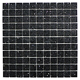 Mozaïektegel Quadrat Artifical XCM ASM22 (30,5 x 30,5 cm, Zwart, Glanzend)