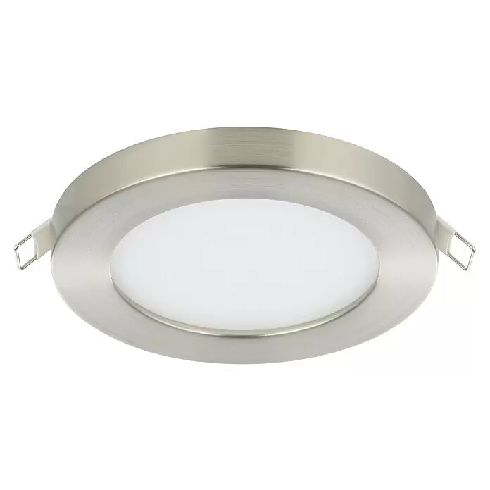 Eglo LED-Einbauleuchte rund FUEVA FLEX5,5 W, Ø x H: 11,7 x 0,2 cm, Nickel-matt, Neutralweiß