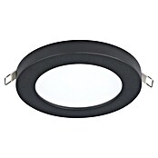 Eglo LED ugradbena svjetiljka, okrugla Fueva Flex  (5,5 W, Ø x V: 11,7 x 0,2 cm, Crna, Neutralno bijelo) | BAUHAUS