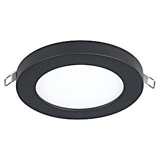 Eglo LED-Einbauleuchte rund Fueva Flex (5,5 W, Ø x H: 11,7 x 0,2 cm, Schwarz, Neutralweiß)