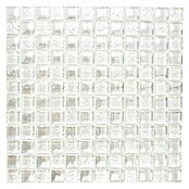 Mosaikfliese Crystal Mix XCM 8LU90 (29,8 x 29,8 cm, Weiß, Glänzend)