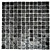 Mosaikfliese Quadrat Crystal Uni CM 4BL12 