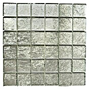 Mosaikfliese Quadrat Crystal Uni XCM 8SB26 (30 x 30 cm, Silber, Glänzend)