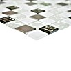 Mosaikfliese Quadrat Crystal Mix CM 424 (30 x 30 cm, Weiß/Silber, Glänzend)