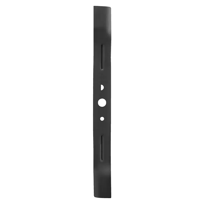 Ryobi Max Power Ersatzmesser für Rasenmäher - Ryobi Max Power Akku-Rasenmäher RY36LMXSP53A-160 - Graue Metallschiene mit Löchern und Schlitzen. Ideal für Regalsysteme oder zur Wandbefestigung. Robust und vielseitig einsetzbar.