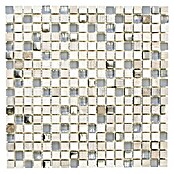 Mozaïektegel Quadrat Crystal Mix XCM HQ10 (30,5 x 30,5 cm, Grijs/Zilver, Mat)