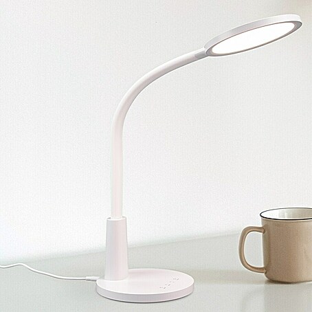 Reality Leuchten LED-Tischleuchte rund Sally (8 W, Weiß, Neutralweiß)