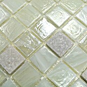 Mozaïektegel Quadrat Crystal Mix XCR 2503 (30,2 x 30,2 cm, Wit, Glanzend)