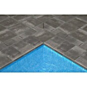 SAS Tessera Poolumrandung (32,8 x 50 x 6 cm, Anthrazit, Beton) | BAUHAUS