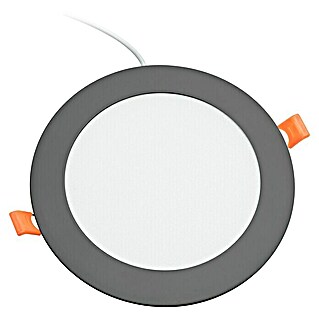 Alverlamp Downlight empotrable LED redondo Aluminio (9 W, Ø x Al: 14,5 x 2 cm, Aluminio, Blanco neutro)