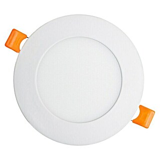Alverlamp Downlight empotrable LED redondo Blanco (6 W, Ø x Al: 12 x 2 cm, Blanco, Blanco neutro)