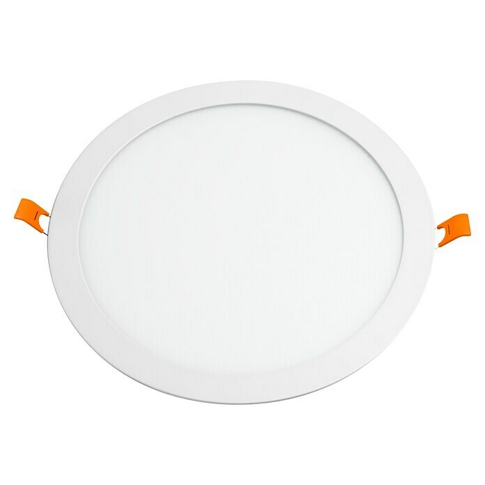 Alverlamp Downlight LED empotrable redondo Blanco (18 W, Color de luz: Blanco cálido, Ø x Al: 22,5 x 2 cm, No regulable)