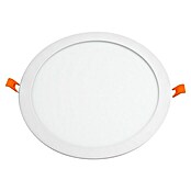 Alverlamp Downlight LED empotrable redondo Blanco (18 W, Color de luz: Blanco cálido, Ø x Al: 22,5 x 2 cm, No regulable)