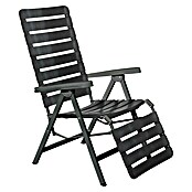 Tumbona reclinable Poel (Antracita, Polipropileno, Respaldo regulable, An x Pr x Al: 60 x 80 x 110 cm) | BAUHAUS