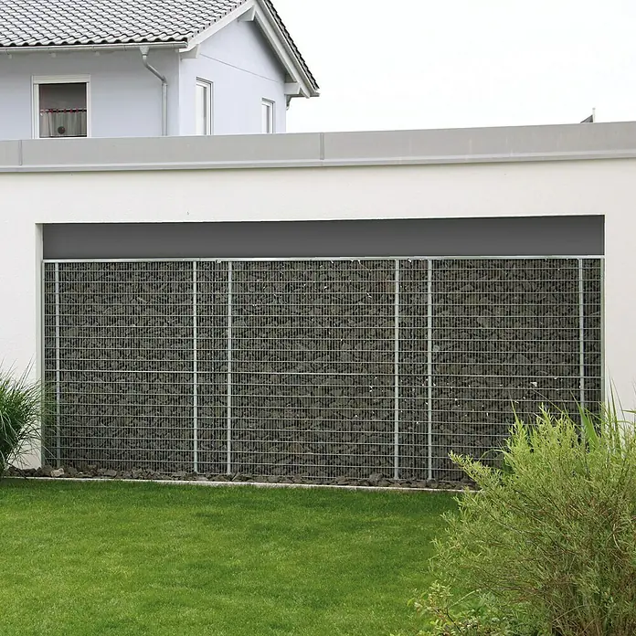 Bellissa Gabione BP-4 Grundbausatz Paravento117,8 x 12 x 201 cm, Stahl, Maschenbreite: 25 mm, Maschenhöhe: 100 mm