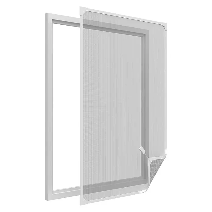 Easy Life Insektenschutz-Magnetrahmen - B x H: 100 x 120 cm, Farbe Rahmen: Weiß - Fensterrahmen und Insektenschutzgitter, ideal, um Insekten fernzuhalten und gleichzeitig die Luftzirkulation im Raum zu gewährleisten.