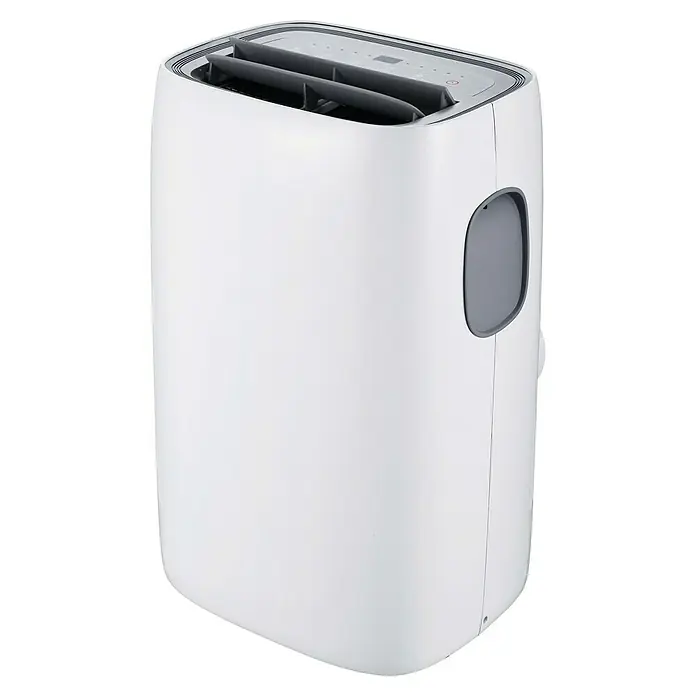 TCL Aire acondicionado portátil TCL12 - 3,2 kW, Tamaño de la estancia: 29 m², Blanco - Foto de un aire acondicionado portátil blanco con detalles grises, que combina diseño moderno y funcionalidad para una temperatura ambiente agradable.