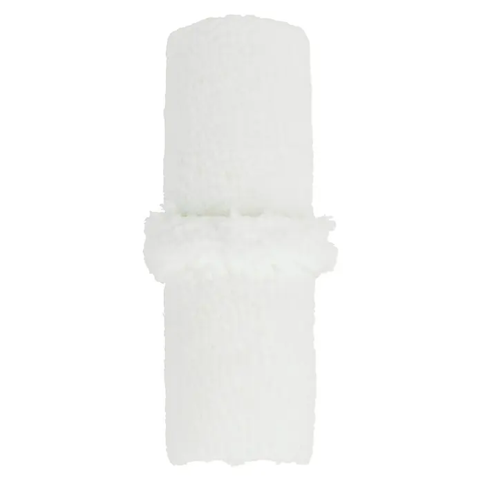 Profi Depot by Storch-Ciret ErsatzwalzeBreite Walze: 12 cm, Bügelstärke: 6 mm, Florhöhe: 5 mm - 8 mm - Nahaufnahme eines weißen, weichen Kissens mit dekorativer Zierleiste in der Mitte, ideal für gemütliche Stunden.