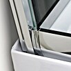 Sanotechnik Quickline Komplettdusche Trend (Gerade, 80 x 120 x 210 cm, Schwarz/Silbergrau)
