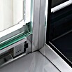 Sanotechnik Quickline Komplettdusche Trend (Gerade, 80 x 120 x 210 cm, Schwarz/Silbergrau)