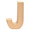 Glorex Papp-Buchstabe (Motiv: J, Pappe, L x B x H: 17,5 x 11 x 5,5 cm)
