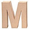 Glorex Papp-Buchstabe (Motiv: M, Pappe, L x B x H: 17,5 x 16 x 5,5 cm)