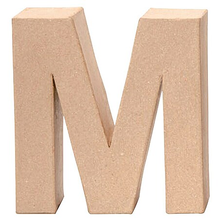 Glorex Papp-Buchstabe (Motiv: M, Pappe, L x B x H: 17,5 x 16 x 5,5 cm)