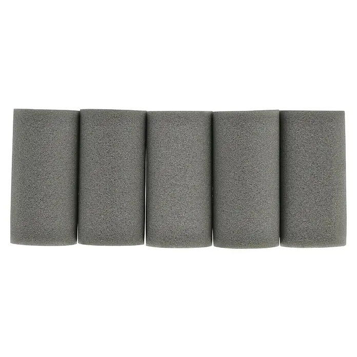 Profi Depot by Storch-Ciret Lackwalze Konkav - 5 Stk., Breite Walze: 7 cm, Bügelstärke: 6 mm - Grauer Schaumstoffblock, ideal für Polsterungen oder Schallschutz. Bietet Dämmung und Komfort mit seiner zellulären Struktur.