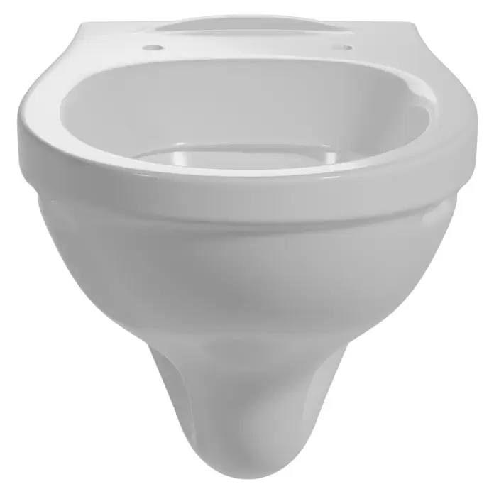 Simena Wand-WC - Mit Spülrand, Ohne Spezialglasur, Spülform: Tief, WC Abgang: Waagerecht, Weiß