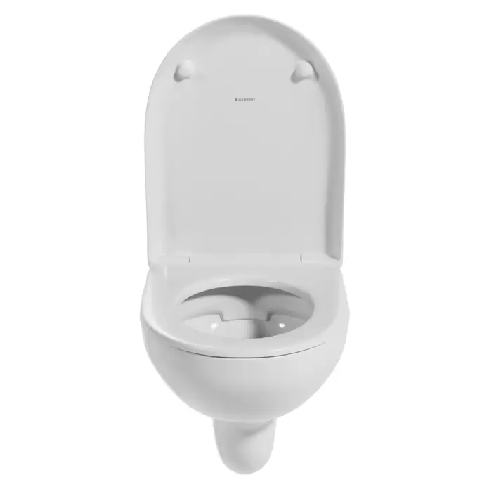 Geberit Renova Wand-WC-Set - Spülrandlos, WC Abgang: Waagerecht, Mit WC-Sitz