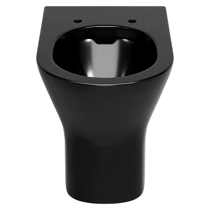 RAK Ceramics Feeling Stand-WC - Spülrandlos, Ohne Spezialglasur, Spülform: Tief, WC Abgang: Waagerecht, Schwarz