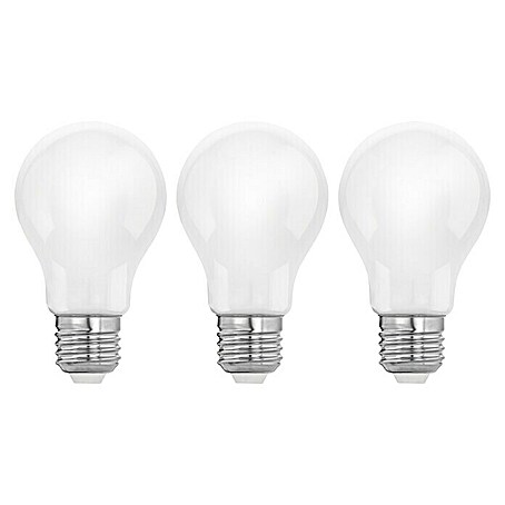 Eglo LED-Lampen Set 3er Set (E27, Warmweiß, 7 W, 3 Stk., Weiß, Opal)