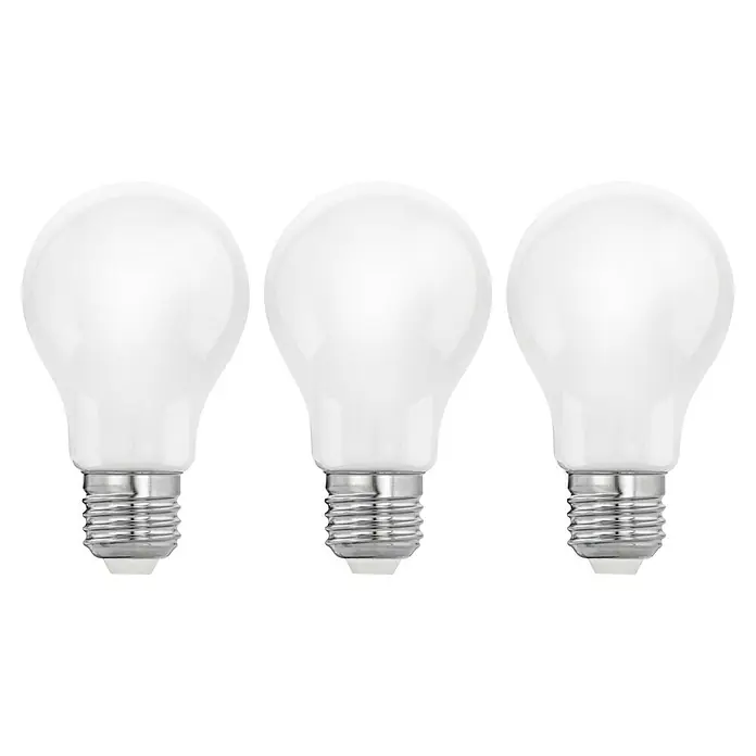 Eglo LED-Lampen Set 3er Set - E27, Warmweiß, 7 W, 3 Stk., Weiß, Opal - Drei weiße LED-Glühbirnen mit E27-Sockel, ideal für eine helle und energieeffiziente Beleuchtung in jedem Raum.