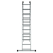 Krause Corda Sprossen-Mehrzweckleiter (Arbeitshöhe: 7 m, 3 x 10 Sprossen, Aluminium, Treppengängig)