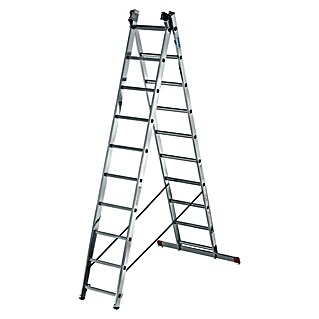 Krause Corda Mehrzweckleiter (Anzahl Tritte: 30 Stk., Arbeitshöhe: 7 m, Belastbarkeit: 150 kg, Aluminium, Treppengängig)