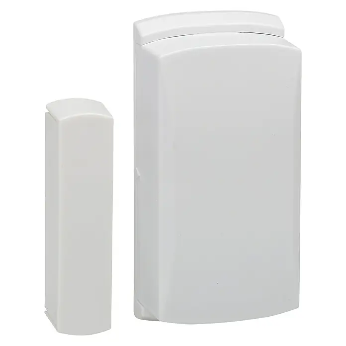 Safe2Home Alarmanlagen-Set SP110 Komplett - Mit Solar-Außensirene, L x B x H: 195 x 136 x 31 mm - Weißer Türkontakt-Sensor zur Überwachung von Türen und Fenstern. Zuverlässige Sicherheit für Ihr Zuhause oder Büro.
