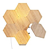 Nanoleaf Starterkit Elements Hexagons 7 Panels (7 Stk., 42 W, Holzoptik, Mehrfarbig, Hexagons) | BAUHAUS