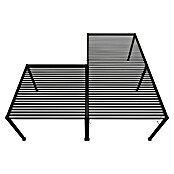 Sorara Lamellenpavillon Infinite (B x T: 720 x 720 cm, Anthrazit, Anthrazit, Ecke rechts) | BAUHAUS