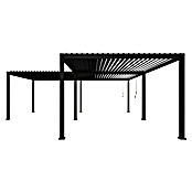 Sorara Lamellenpavillon Infinite (B x T: 720 x 720 cm, Anthrazit, Anthrazit, Ecke rechts) | BAUHAUS