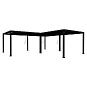 Sorara Lamellenpavillon Infinite (B x T: 720 x 720 cm, Anthrazit, Anthrazit, Ecke rechts) | BAUHAUS