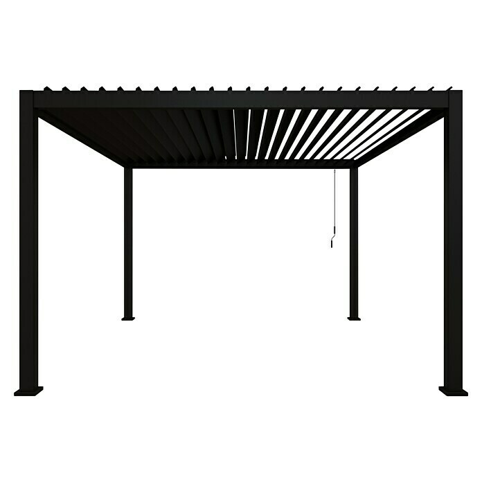 Sorara Lamellenpavillon Infinite (B x T: 360 x 360 cm, Anthrazit, Farbe Dach: Anthrazit) | BAUHAUS