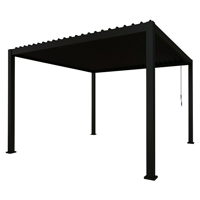 Sorara Lamellenpavillon Infinite (B x T: 360 x 360 cm, Anthrazit, Farbe Dach: Anthrazit) | BAUHAUS