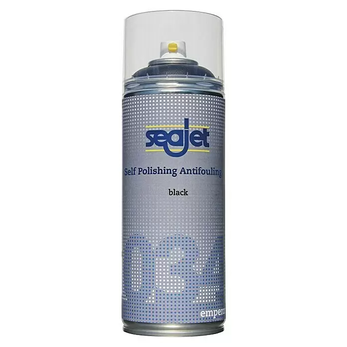 Seajet Antifouling Spray Emperor A - Schwarz, 400 ml - Schwarze Seajet Self Polishing Antifouling Sprühdose.