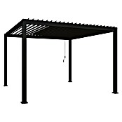 Sorara Lamellenpavillon Infinite (B x T: 360 x 360 cm, Anthrazit, Farbe Dach: Anthrazit) | BAUHAUS
