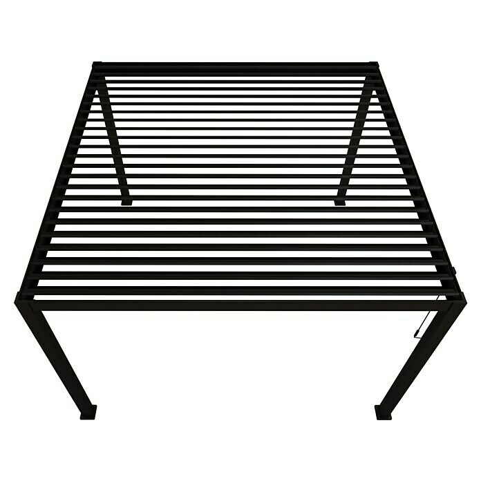 Sorara Lamellenpavillon Infinite (B x T: 360 x 360 cm, Anthrazit, Farbe Dach: Anthrazit) | BAUHAUS