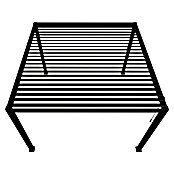 Sorara Lamellenpavillon Infinite (B x T: 360 x 360 cm, Anthrazit, Farbe Dach: Anthrazit) | BAUHAUS