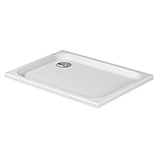 Duravit D-Code Duschwanne (L x B: 100 x 70 cm, Kunststoff, Weiß, Ohne Antirutsch-Oberfläche, Rechteckig)