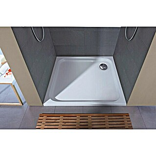 Duravit D-Code Duschwanne (L x B: 90 x 90 cm, Kunststoff, Weiß, Ohne Antirutsch-Oberfläche, Quadratisch)