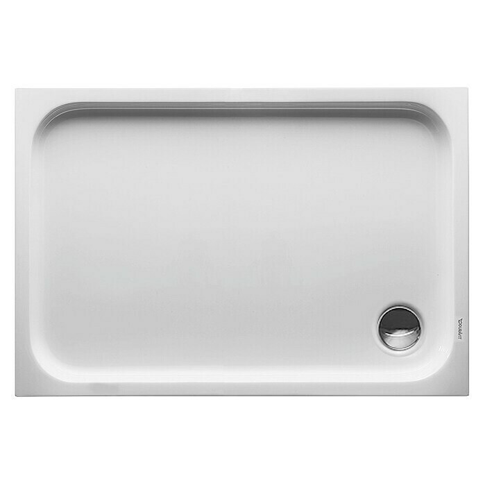 Duravit D-Code Duschwanne (110 x 75 cm, Mit Antirutsch-Oberfläche, Sanitäracryl, Weiß)