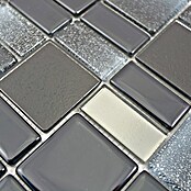 Mosaikfliese DAZZLE 05B (30 x 30 cm, Schwarz, Glänzend)